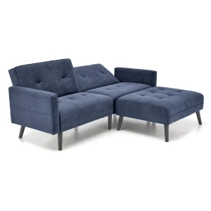 CORNELIUS sofa rozkładana z funkcją narożnika niebieska Halmar 9