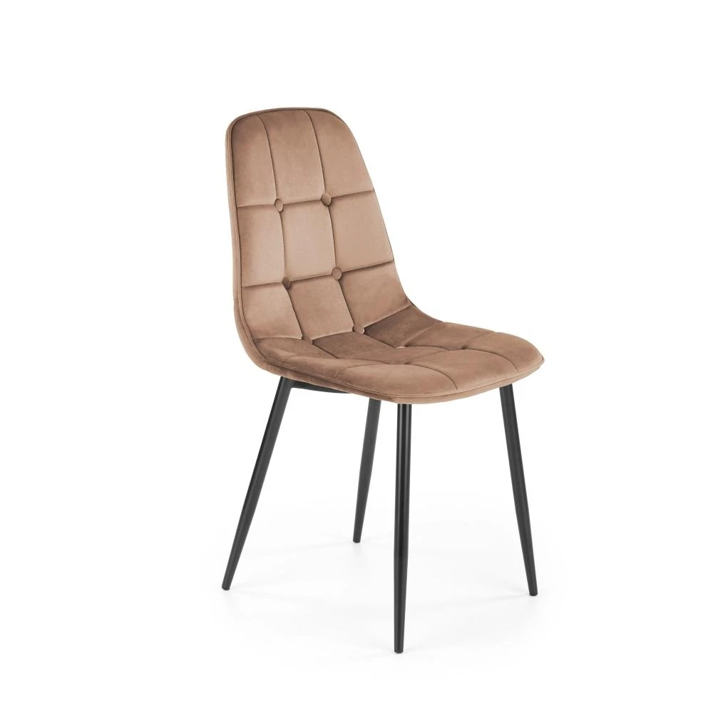 K417 krzesło beżowy velvet Halmar