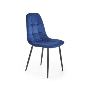 K417 krzesło granatowy velvet Halmar 1