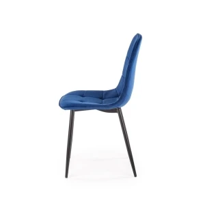 K417 krzesło granatowy velvet Halmar 2