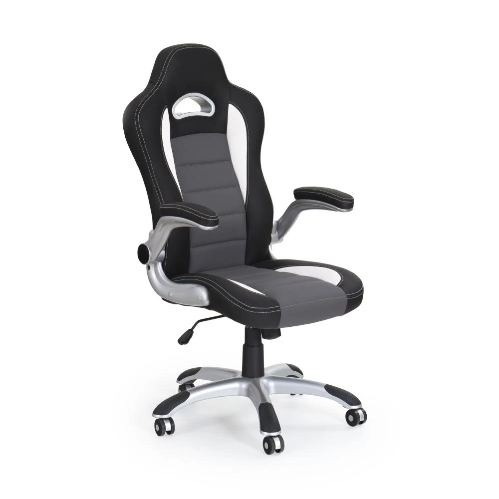 LOTUS fotel gabinetowy czarno-popielaty Halmar