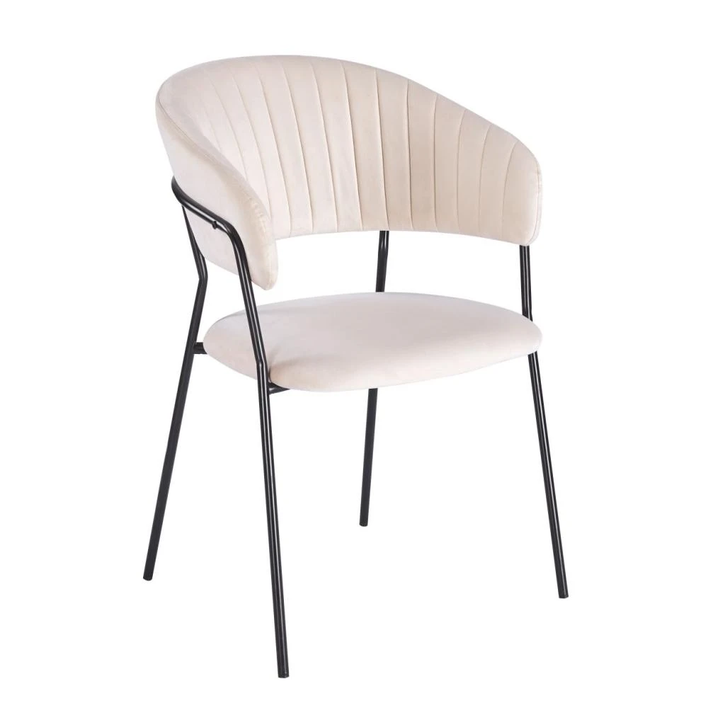 Krzesło velvet - Riviera 06 beżowe Furnitex