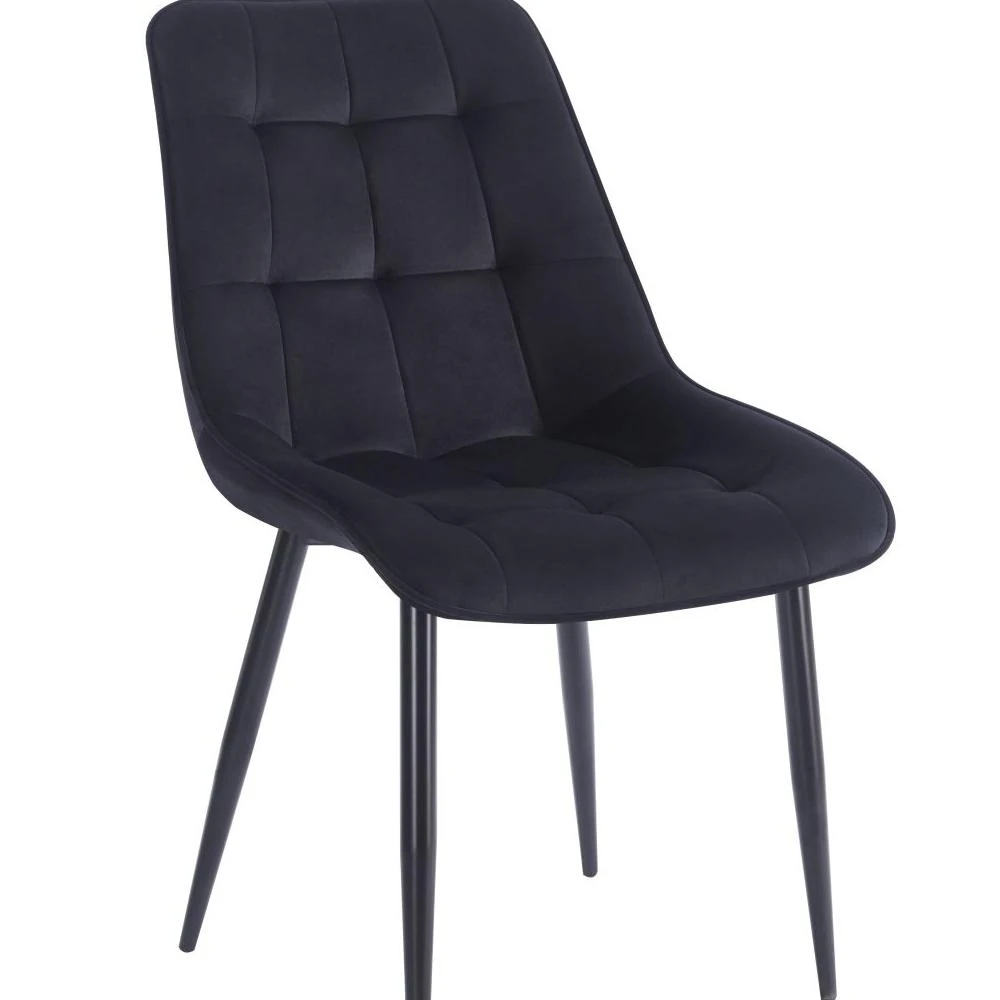 Krzesło velvet - Riviera 100 czarne Furnitex