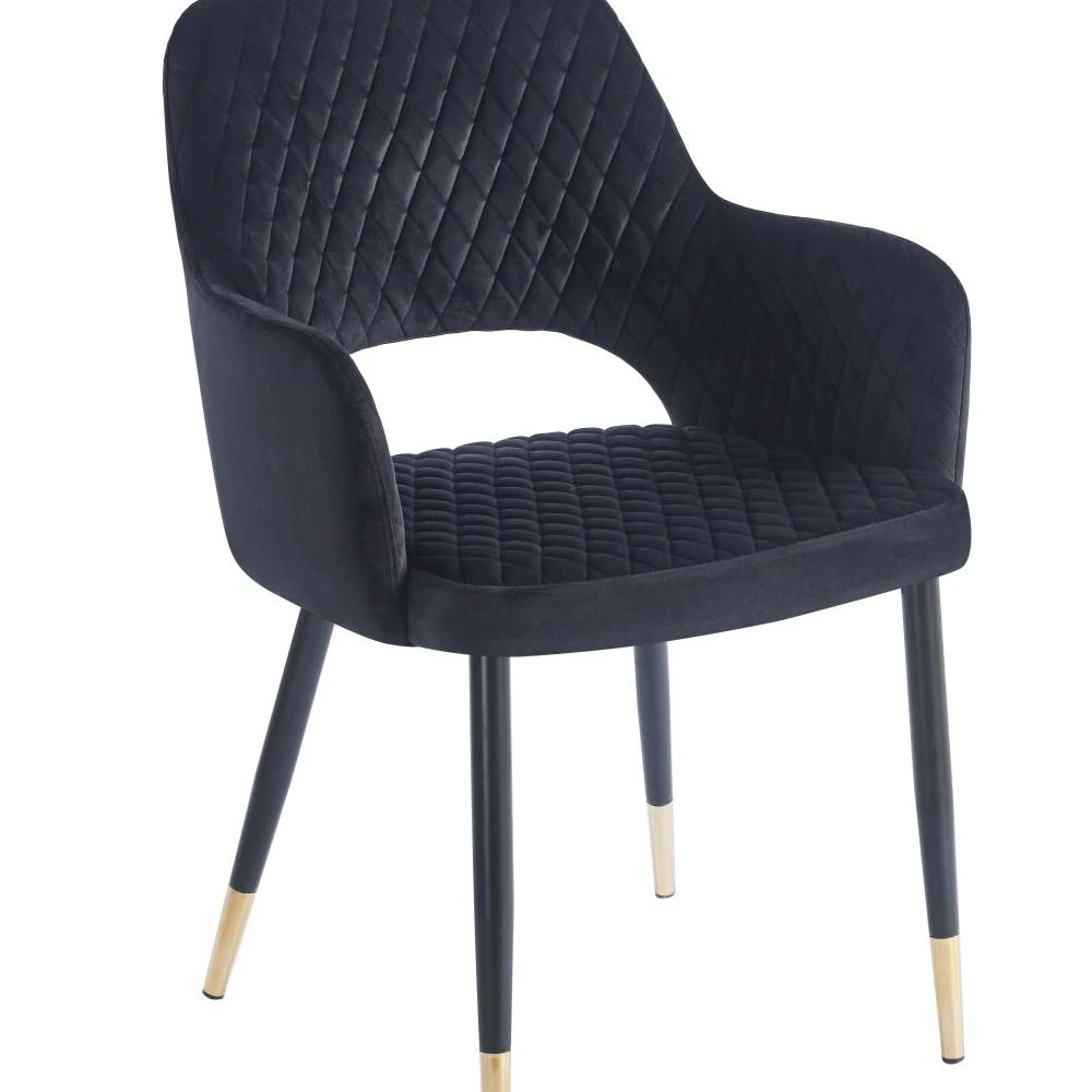 Krzesło velvet - Riviera 100 czarne Furnitex