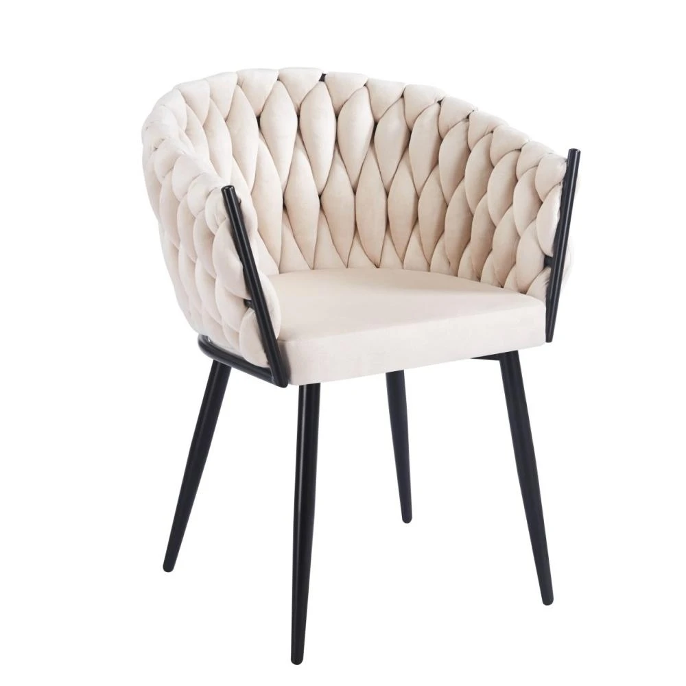 Krzesło velvet - Riviera 06 beżowe Furnitex