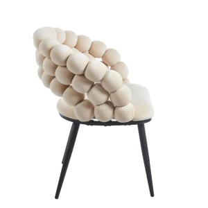 Krzesło velvet - Riviera 06 beżowe Furnitex 3