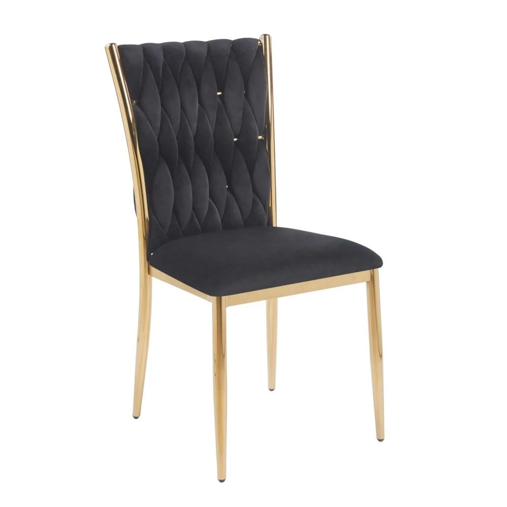 Krzesło velvet - Riviera 100 czarne Furnitex