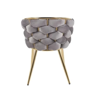 Krzesło velvet (szare) Furnitex 4