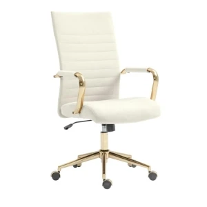 Fotel obrotowy velvet (jasny beżowy) Furnitex 1