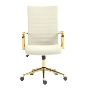 Fotel obrotowy velvet (jasny beżowy) Furnitex 2