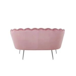 Sofa velvet (różowa) /nogi srebrne) Furnitex 4