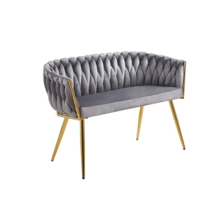Sofa velvet - Riviera 91 szara