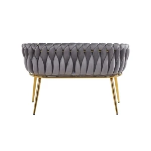 Sofa velvet - Riviera 91 szara Furnitex 4