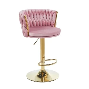 Hoker velvet różowy (złoty stelaż) Furnitex 1