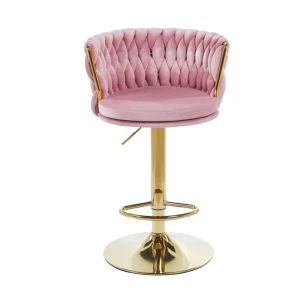 Hoker velvet różowy (złoty stelaż) Furnitex 2