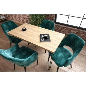 Stół (dąb złoty craft + nogi III) 67x128 Furnitex 4