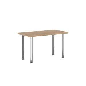 Stół (dąb złoty craft + nogi I chrom) 67x128 Furnitex 1