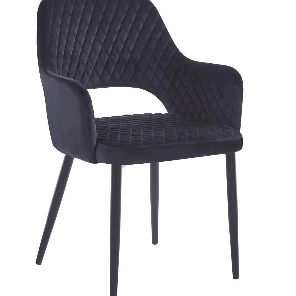 Krzesło velvet - Riviera 100 czarne Furnitex