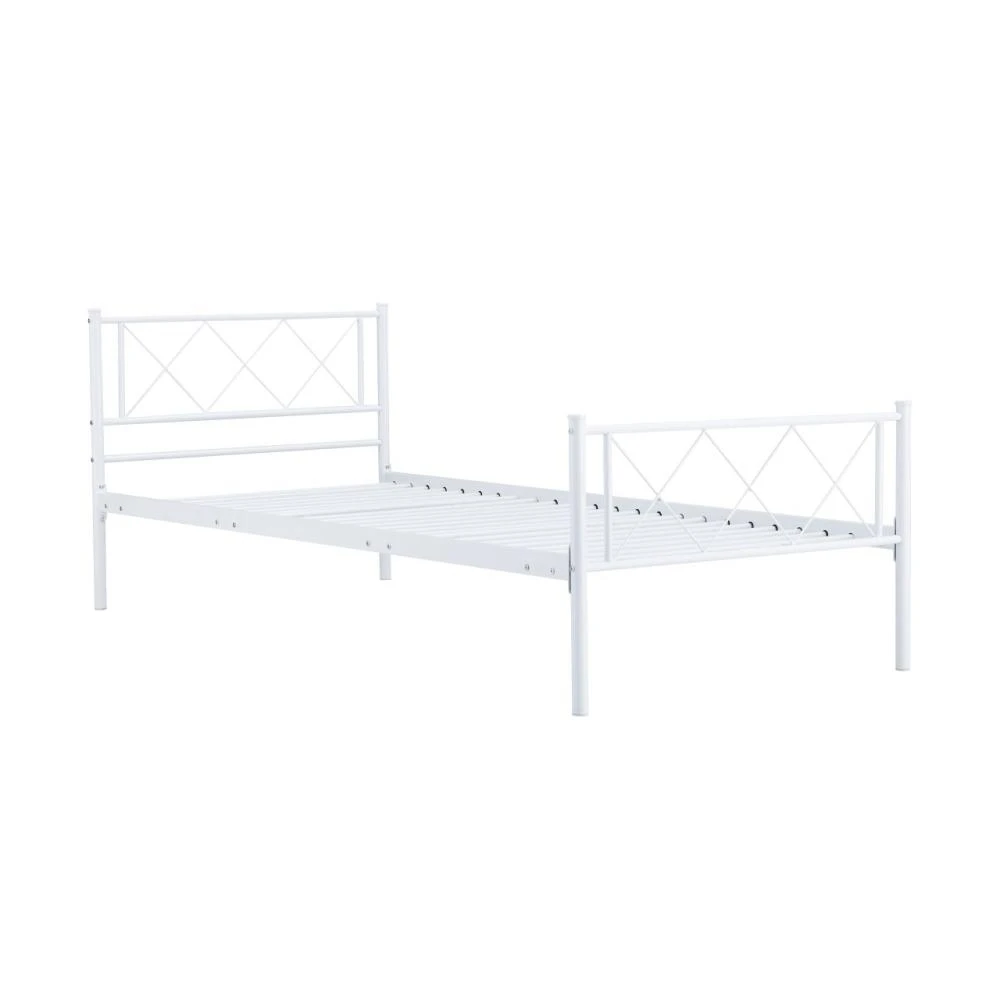 Łóżko metalowe 90x200 (białe) Furnitex