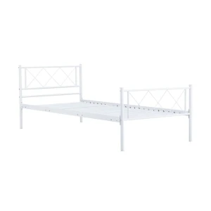 Łóżko metalowe 90x200 (białe) Furnitex 1