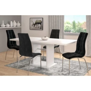 Krzesło velvet (czarne) Furnitex 2
