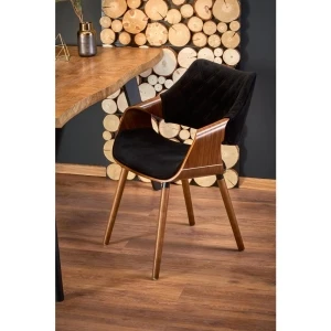 DICKSON stół rozkładany 120-180/80 cm, blat - naturalny, nogi - czarny Halmar 7