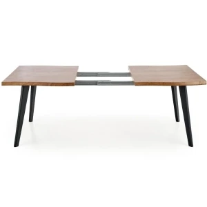DICKSON stół rozkładany 120-180/80 cm, blat - naturalny, nogi - czarny Halmar 17