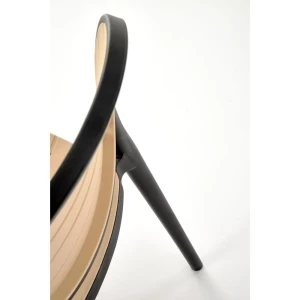 K529 krzesło czarny / naturalny Halmar 7