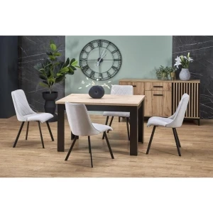 BAGIO stół rozkładany 120-160/80 cm dąb artisan/czarny Halmar 1