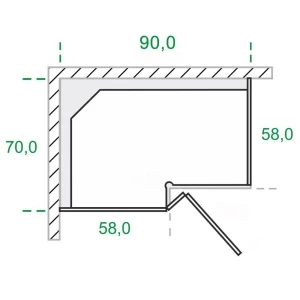 90x70 dolna narożna lewa KAM 2