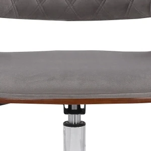 COLT fotel pracowniczy orzechowy/popielaty velvet Halmar 2