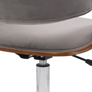 COLT fotel pracowniczy orzechowy/popielaty velvet Halmar 4