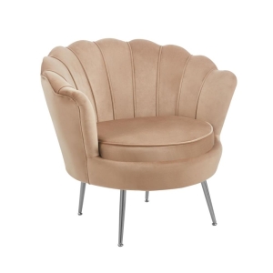 Fotel velvet (S) - Riviera 24 cappuccino