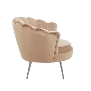 Fotel velvet (S) - Riviera 24 cappuccino Furnitex 3