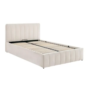 Łóżko tapicerowane 120x200 beżowe Riviera 06 Furnitex 1
