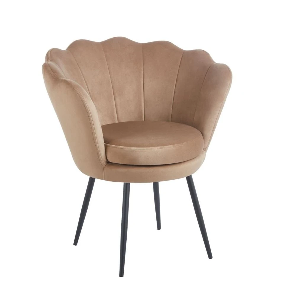 Fotel velvet (B) - Riviera 24 cappuccino Furnitex