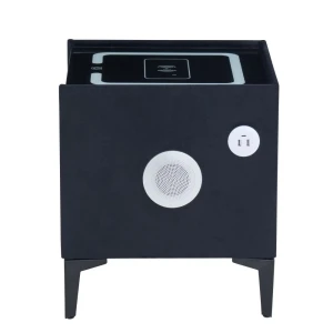 PRZEDSPRZEDAŻ -15% do 22.10 ! Szafka nocna SMART - velvet czarna Riviera 100 Furnitex 6
