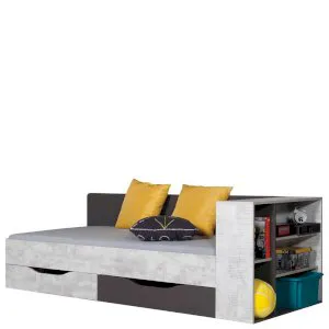 Łóżko z szufladami Tablo TA 12A + dostawka 12B Meblar 1