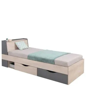 Łóżko jednoosobowe z szufladami Delta DL14 Meblar 1