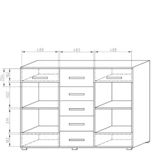 Komoda do pokoju Athena AT-K6 Adam Meble 2