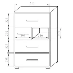 Komoda z szufladami Ewa E-K34 Adam Meble 2