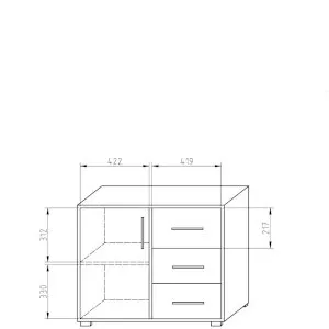 Komoda niska Ada AD-KM Adam Meble 2
