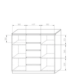 Komoda buk Benu BU-K5S2D Adam Meble 2