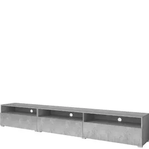 Szafka RTV długa Baros 40 (jasny beton) Helvetia Meble 1
