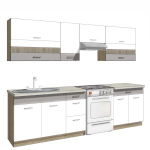 Zestaw mebli kuchennych Favorit Latte B plus 270 cm