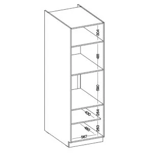 60 dolna słupek zabudowa piekarnika i mikrofali Stolarz Lempert 3