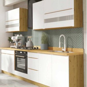 Zestaw mebli kuchennych Glamour White 2,40