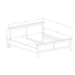 Łóżko 180x200 Evora 32 Helvetia Meble 3
