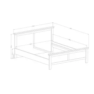 Łóżko 160x200 Evora 31 Helvetia Meble 3