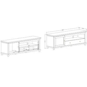 Komoda RTV Evora 40 Helvetia Meble 2